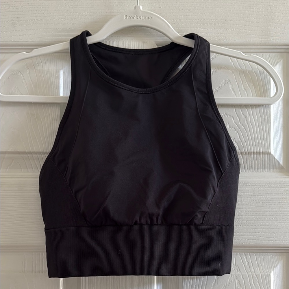 lululemon athletica Black long line sports bra